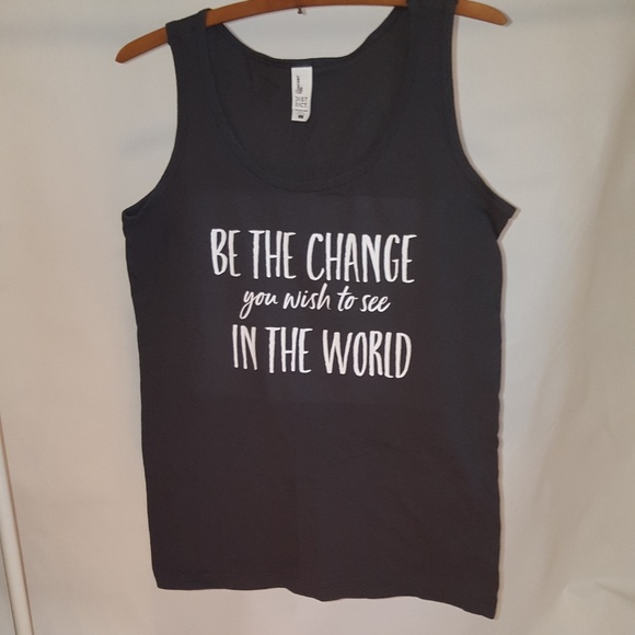 Milk Drunk Clothing Tops - Be The Change You Want To See In The World Tank Milk Drunk Clothing Tops - Be The Change You Want To See In The World Tank